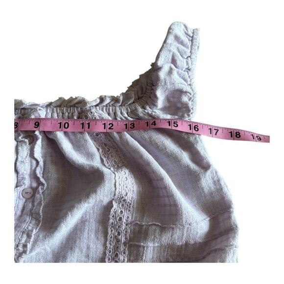 Urban Outfitters Lavender Crop Top Cap Short Sleeve Size Medium NWT - Picture 3 of 6